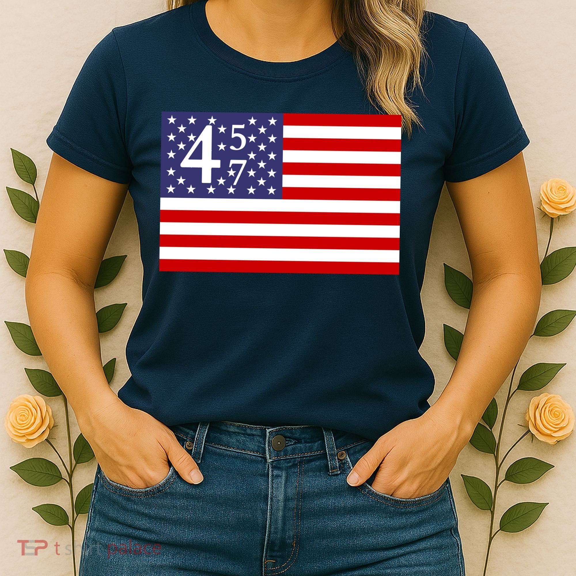 Donald Trump 45 47 Political Women's T-Shirt