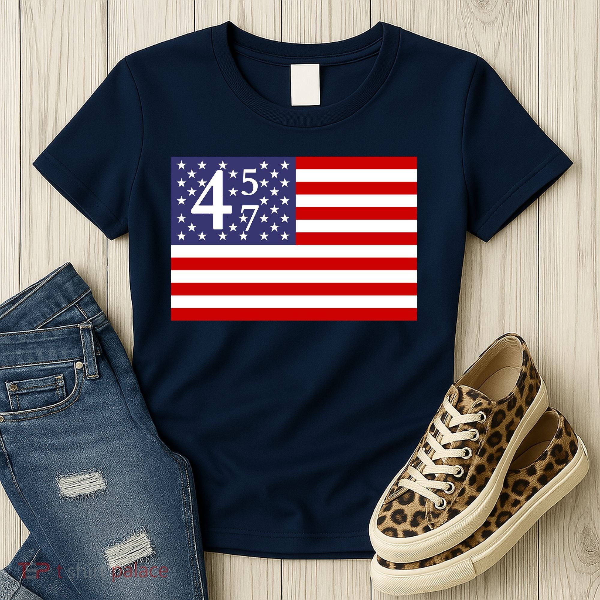 Donald Trump 45 47 Political Women's T-Shirt