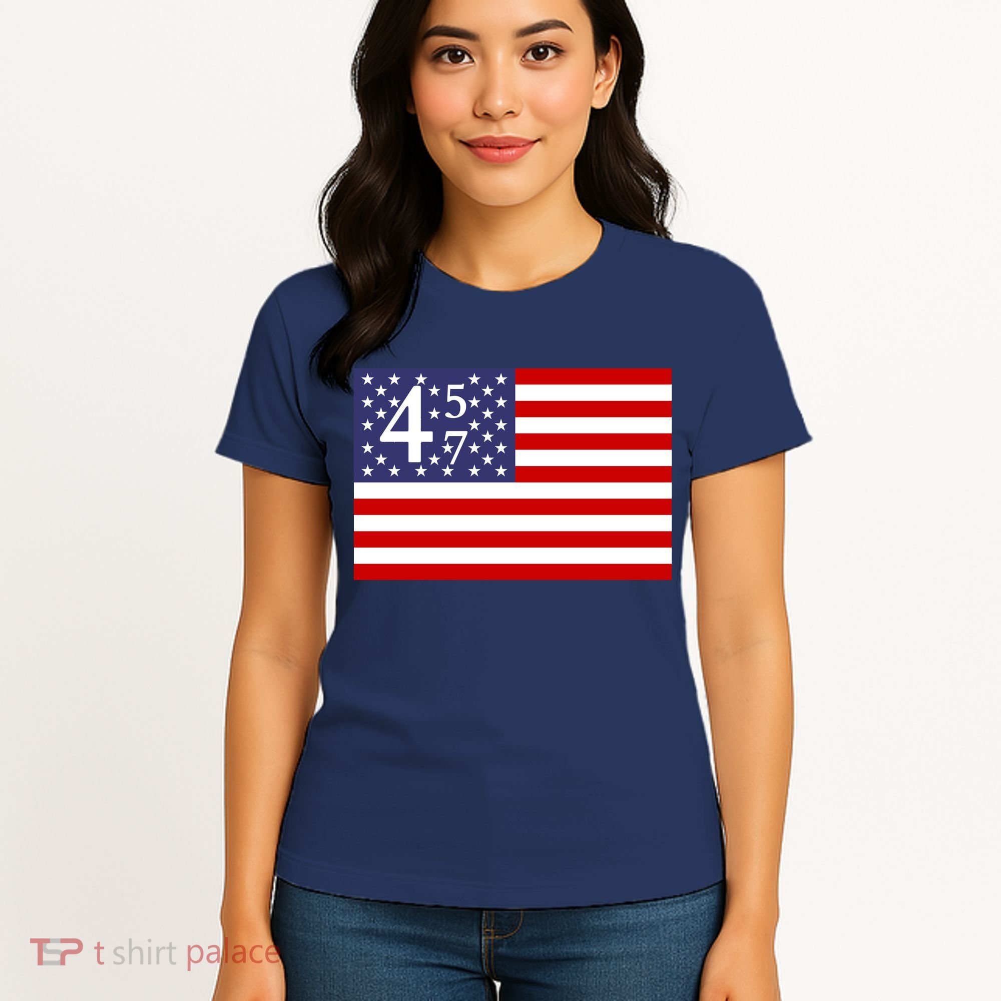 Donald Trump 45 47 Political Women's T-Shirt