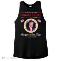 Donald Trump 4th President Inauguration Day Ladies PosiCharge Tri-Blend Wicking Tank thumb 0