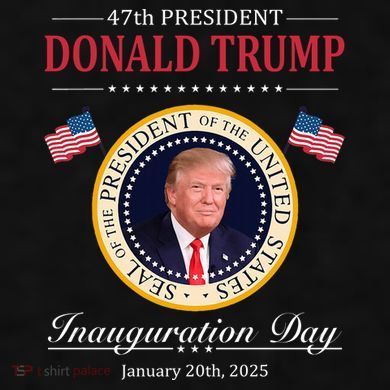 Donald Trump 4th President Inauguration Day Ladies PosiCharge Tri-Blend Wicking Tank
