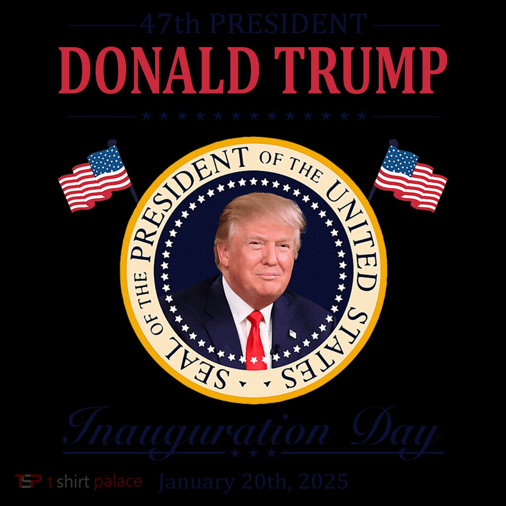 Donald Trump 4th President Inauguration Day 16oz Travel Tumbler