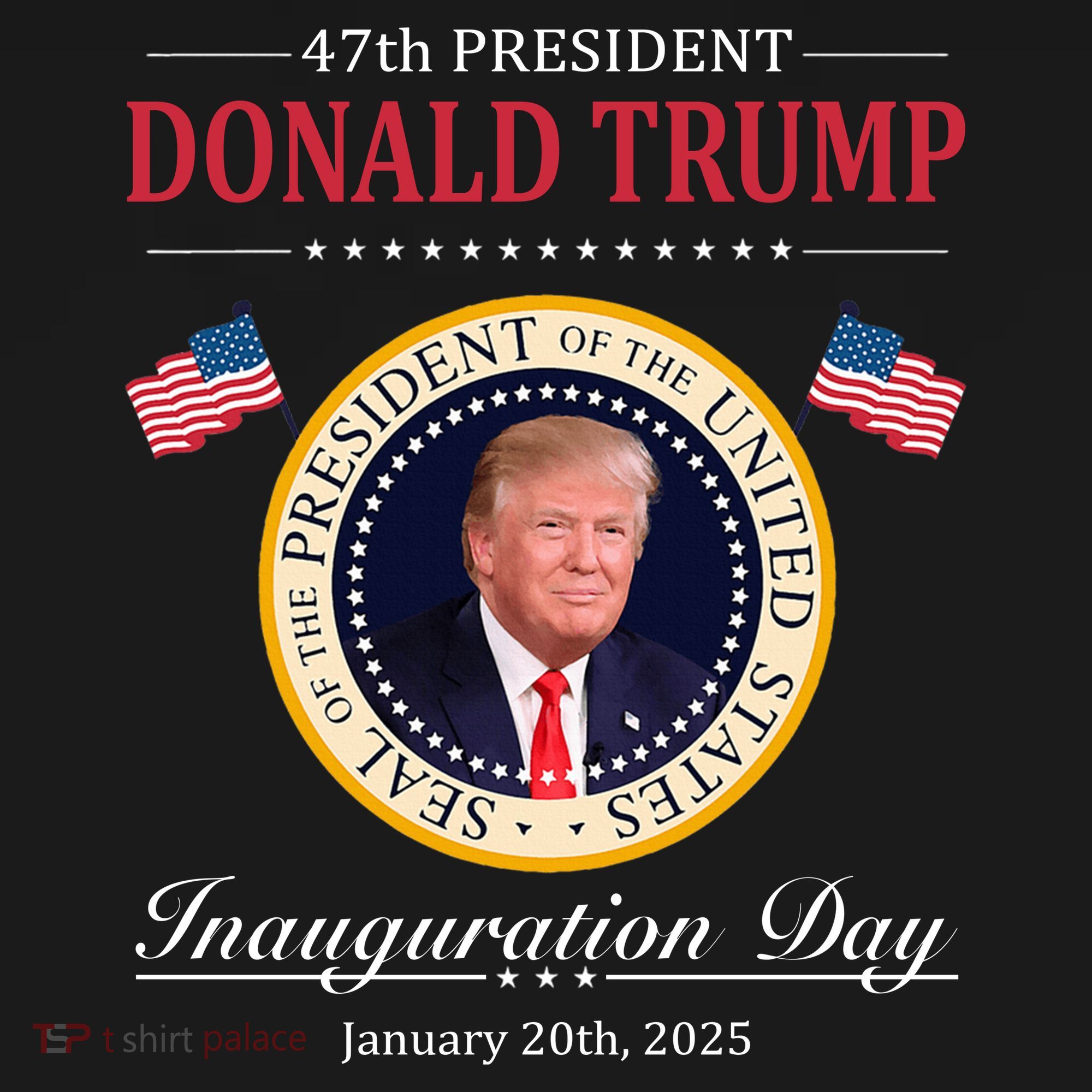 Donald Trump 4th President Inauguration Day Tie-Dye Long Sleeve Shirt