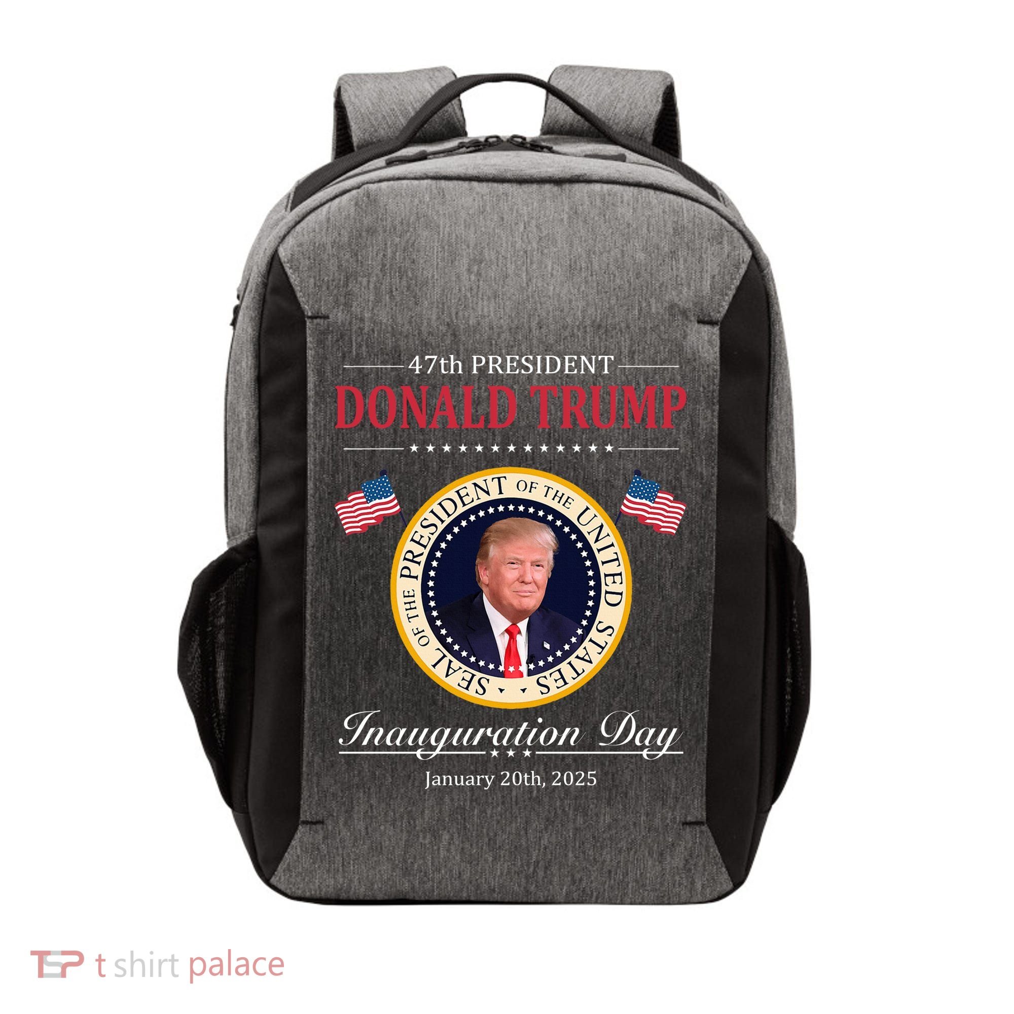 Donald Trump 4th President Inauguration Day Vector Backpack
