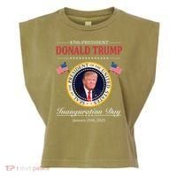 Donald Trump 4th President Inauguration Day Garment-Dyed Women's Muscle Tee thumb 0