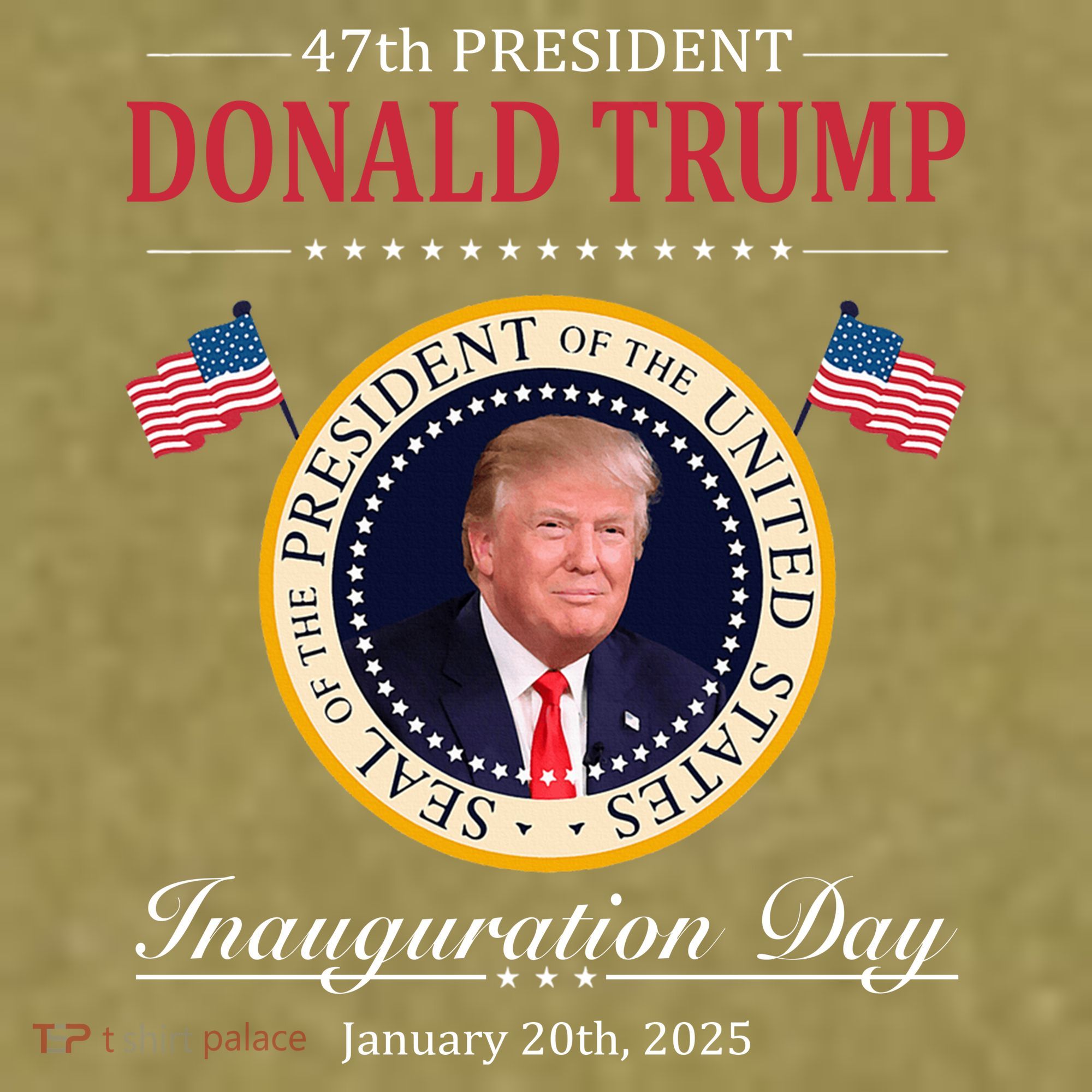 Donald Trump 4th President Inauguration Day Garment-Dyed Women's Muscle Tee