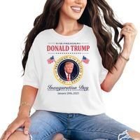 Donald Trump 4th President Inauguration Day Comfort Colors T-Shirt thumb 0