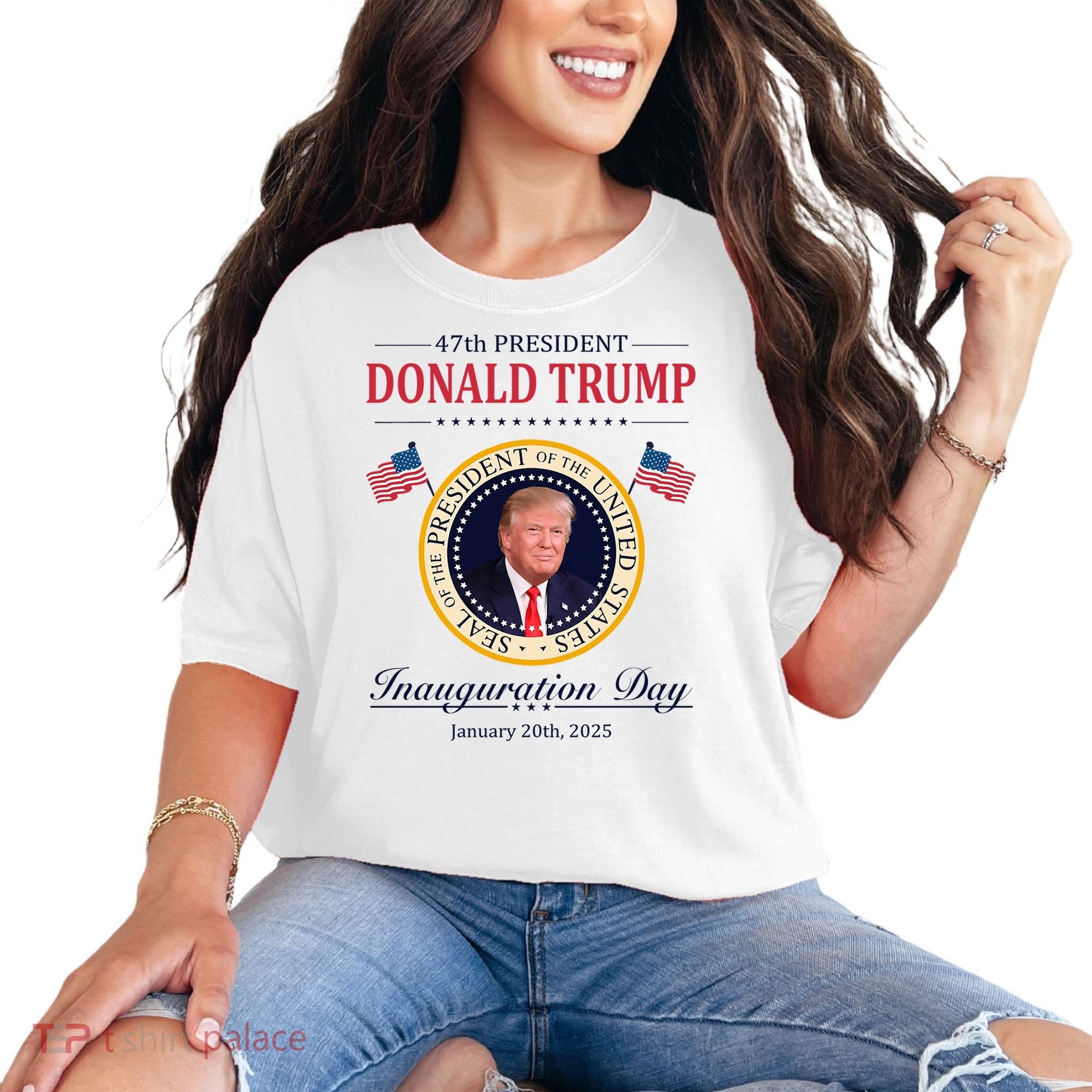 Donald Trump 4th President Inauguration Day Comfort Colors T-Shirt