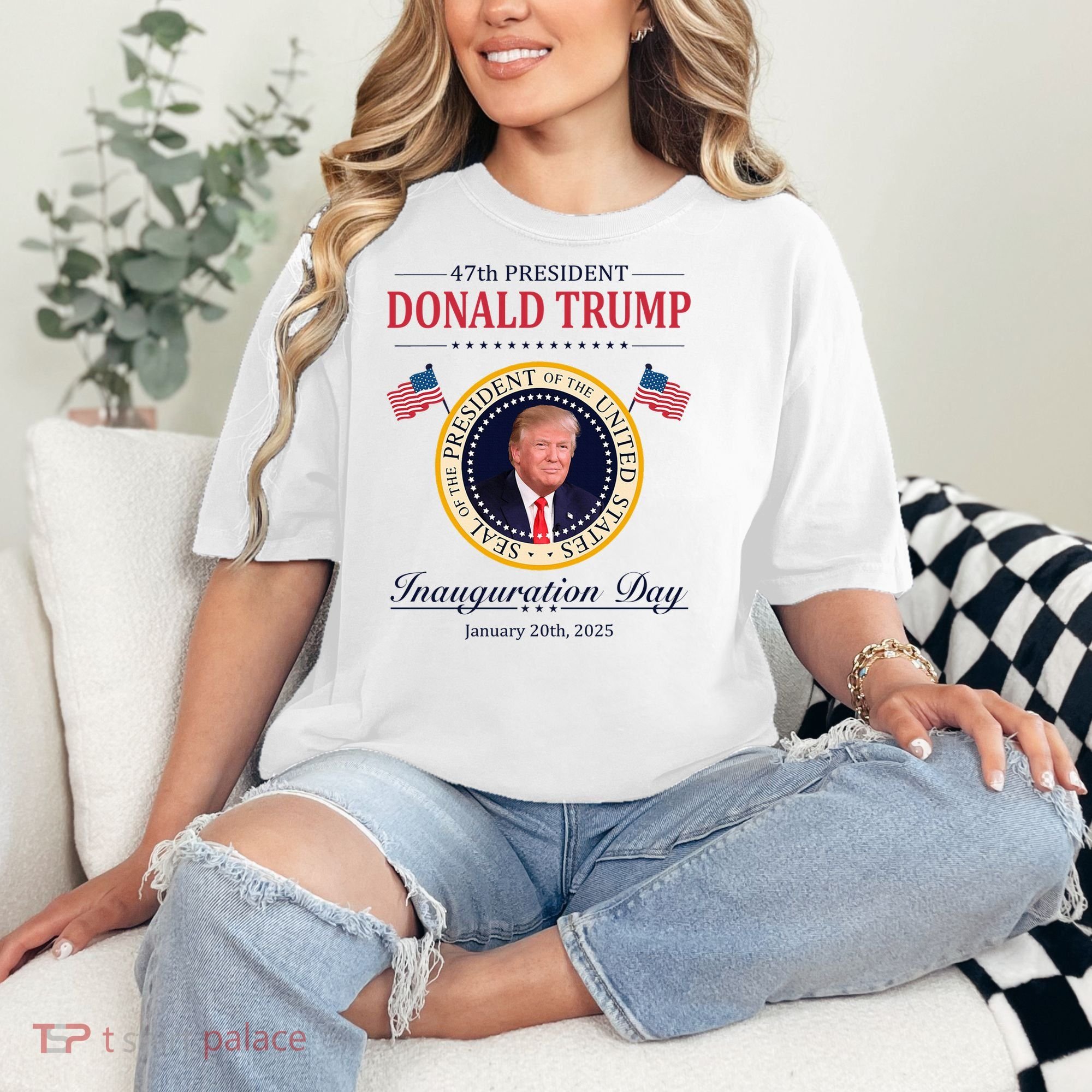 Donald Trump 4th President Inauguration Day Comfort Colors T-Shirt