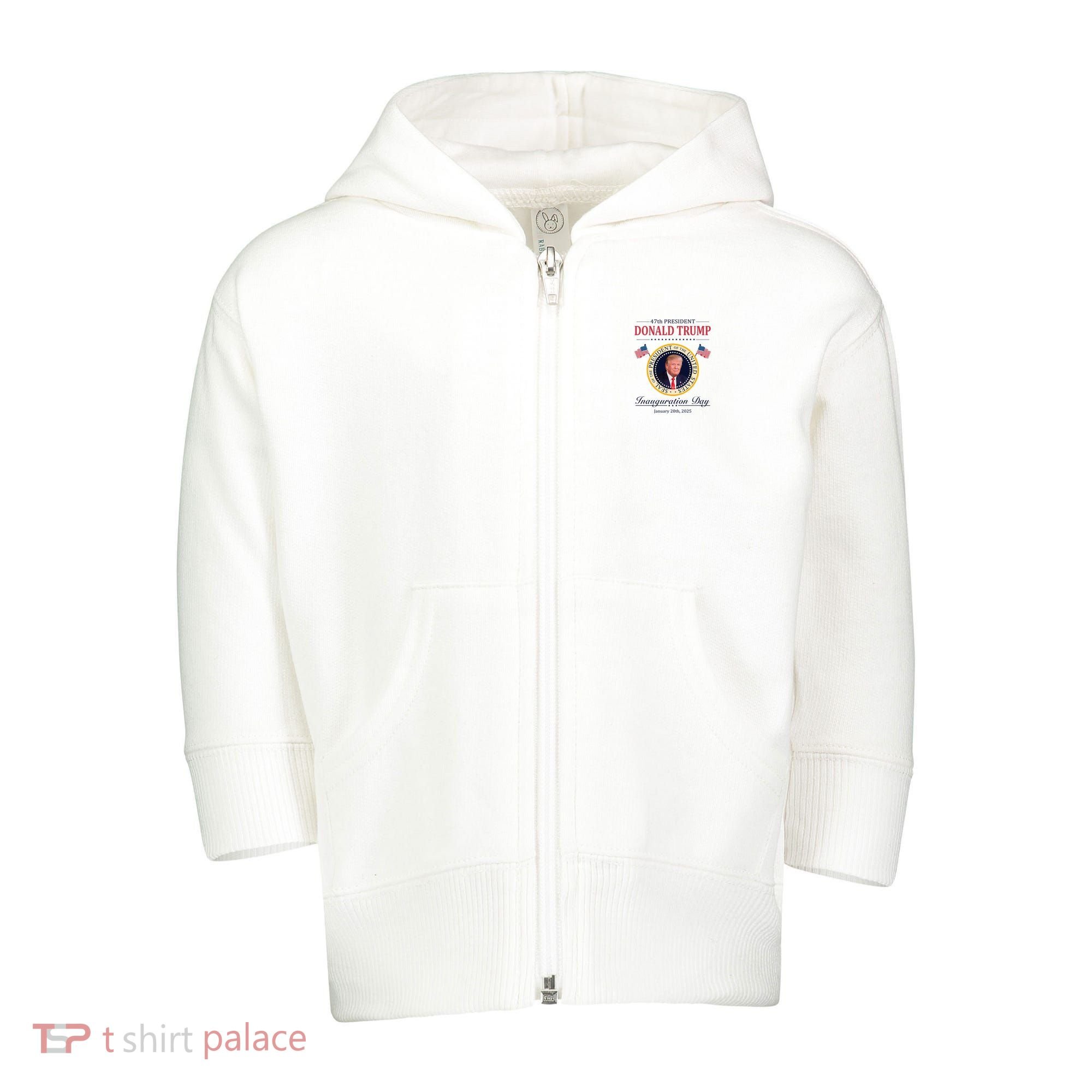 Donald Trump 4th President Inauguration Day Toddler Zip Fleece Hoodie