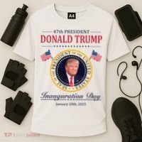Donald Trump 4th President Inauguration Day Cooling Performance Crew T-Shirt thumb 3