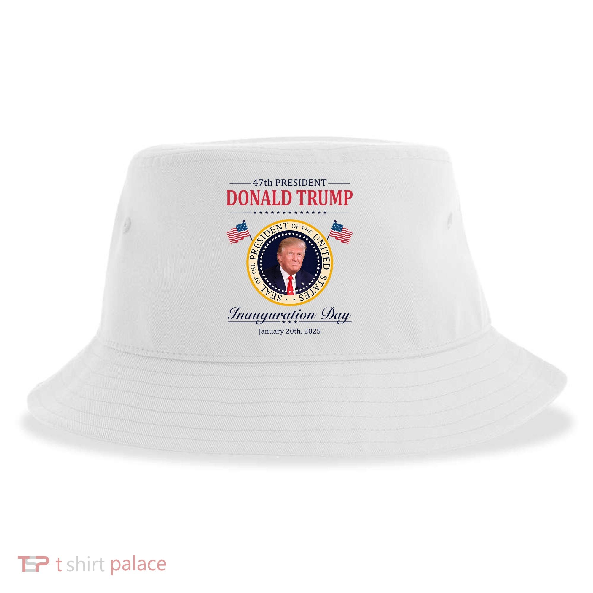 Donald Trump 4th President Inauguration Day Sustainable Bucket Hat