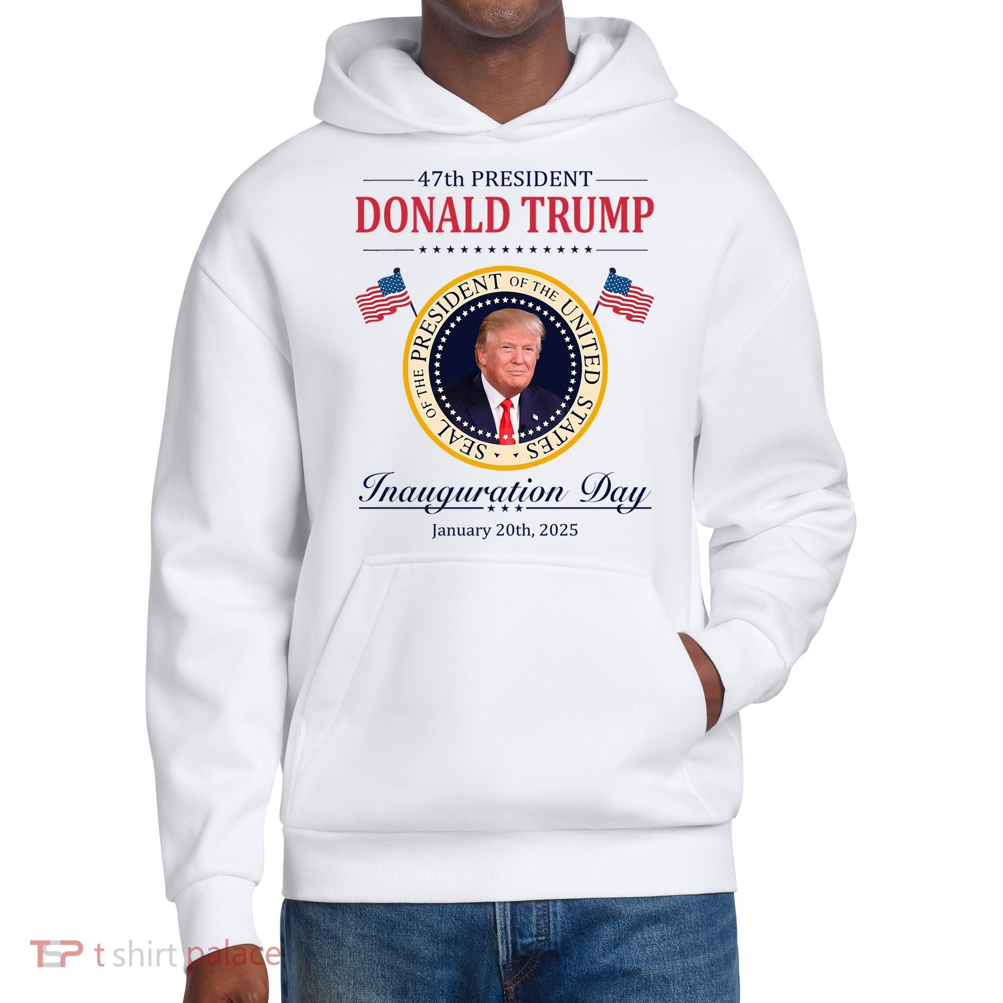 Donald Trump 4th President Inauguration Day District V.I.T. Heavyweight Hoodie
