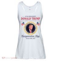 Donald Trump 4th President Inauguration Day Ladies Essential Flowy Tank thumb 0