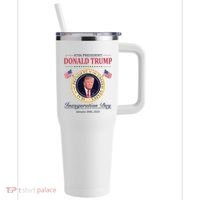 Donald Trump 4th President Inauguration Day 40oz Vacuum Insulated Stainless Steel Travel Tumbler thumb 0