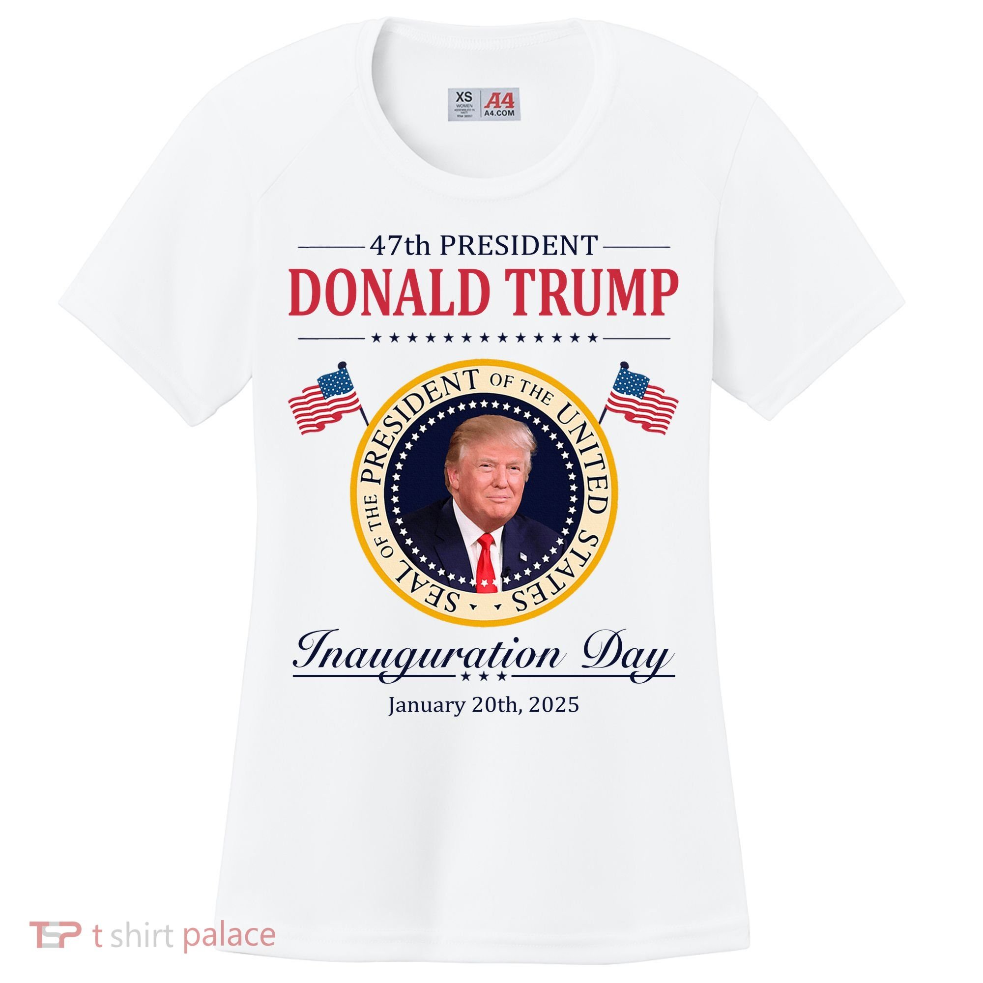 Donald Trump 4th President Inauguration Day Women's Cooling Performance Crew T-Shirt