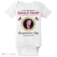 Donald Trump 4th President Inauguration Day Baby Bodysuit thumb 0