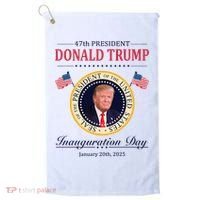 Donald Trump 4th President Inauguration Day Golf Towel thumb 0