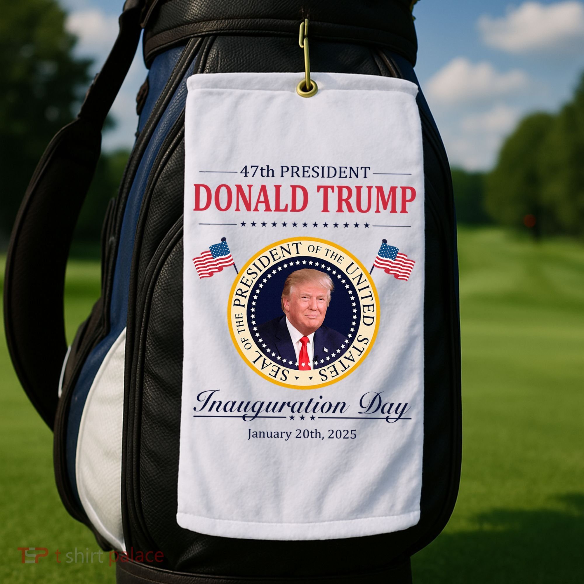 Donald Trump 4th President Inauguration Day Golf Towel
