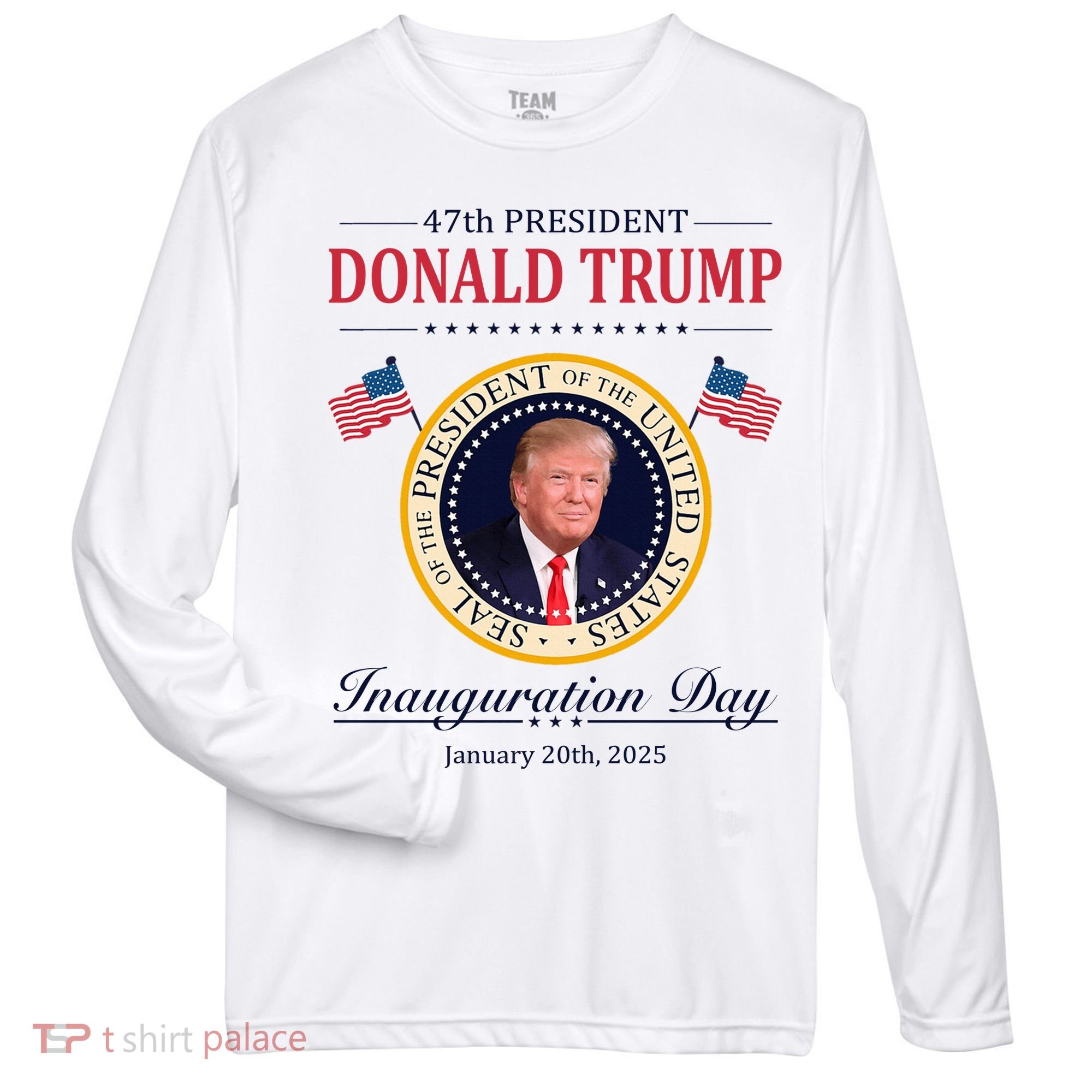 Donald Trump 4th President Inauguration Day Zone Performance Long-Sleeve T-Shirt