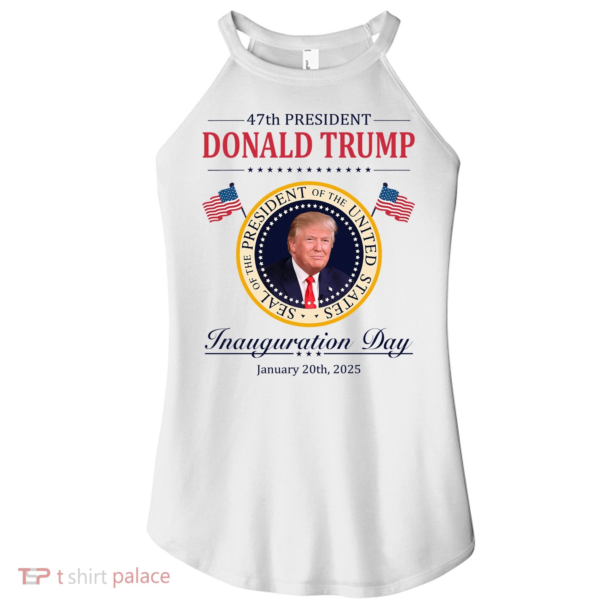 Donald Trump 4th President Inauguration Day Women's Perfect Tri Rocker Tank