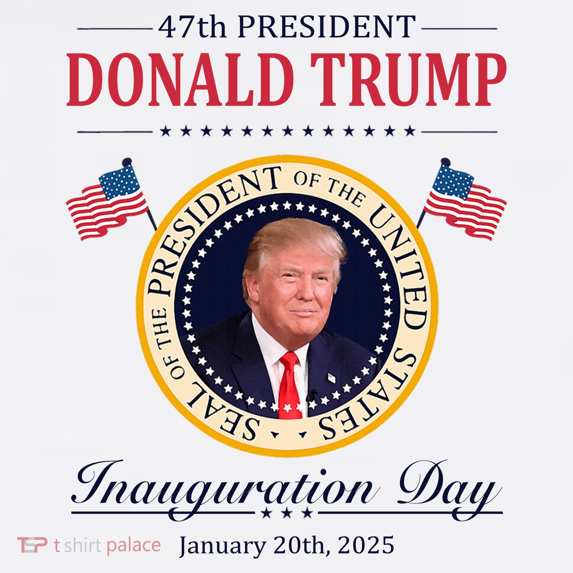 Donald Trump 4th President Inauguration Day Women's V-Neck T-Shirt