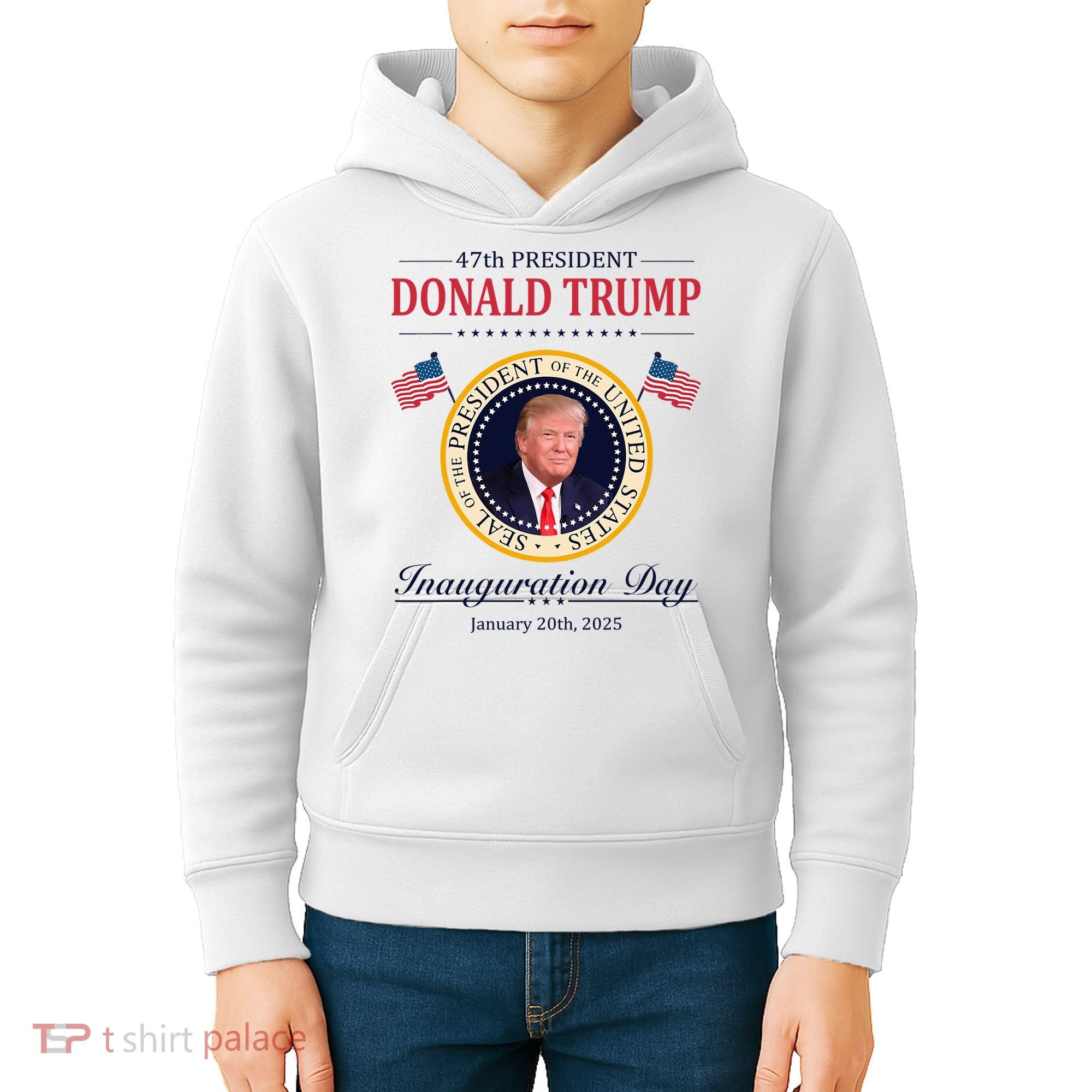 Donald Trump 4th President Inauguration Day Kids Hoodie