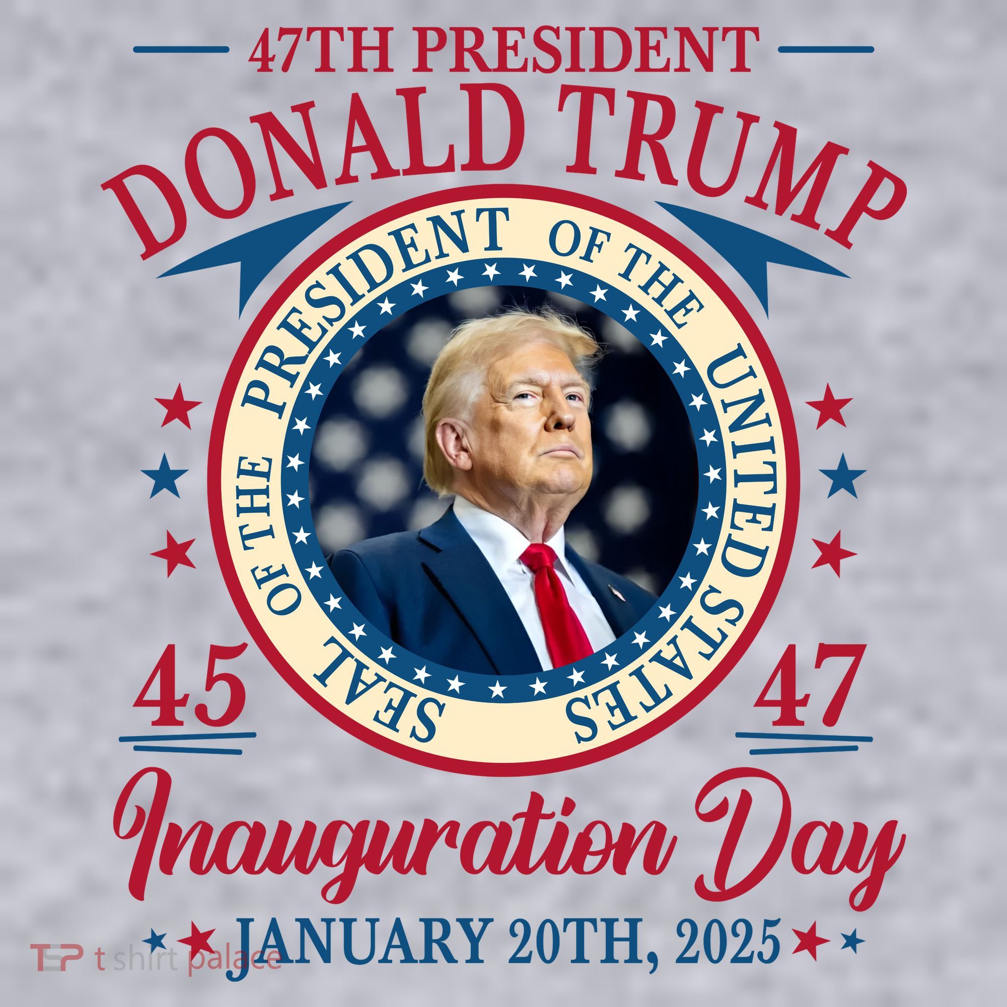 Donald Trump 47th President Inauguration 2025 Supporters Patriotic Women's Racerback Cropped Tank