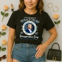 Donald Trump 47th President Inauguration 2025 Supporters Patriotic Comfort Colors Boxy T-Shirt thumb 2