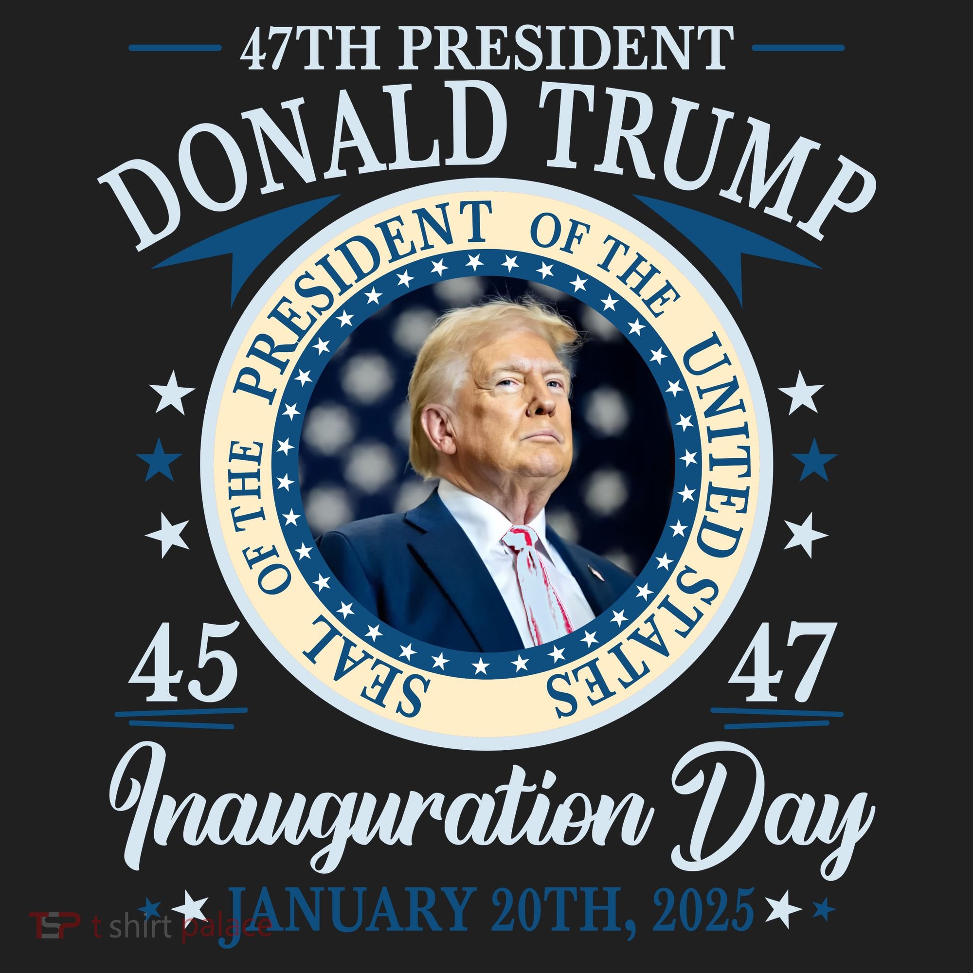 Donald Trump 47th President Inauguration 2025 Supporters Patriotic District V.I.T. Heavyweight Hoodie