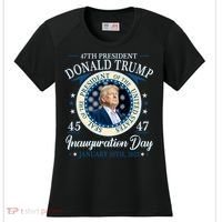 Donald Trump 47th President Inauguration 2025 Supporters Patriotic Women's Cooling Performance Crew T-Shirt thumb 0