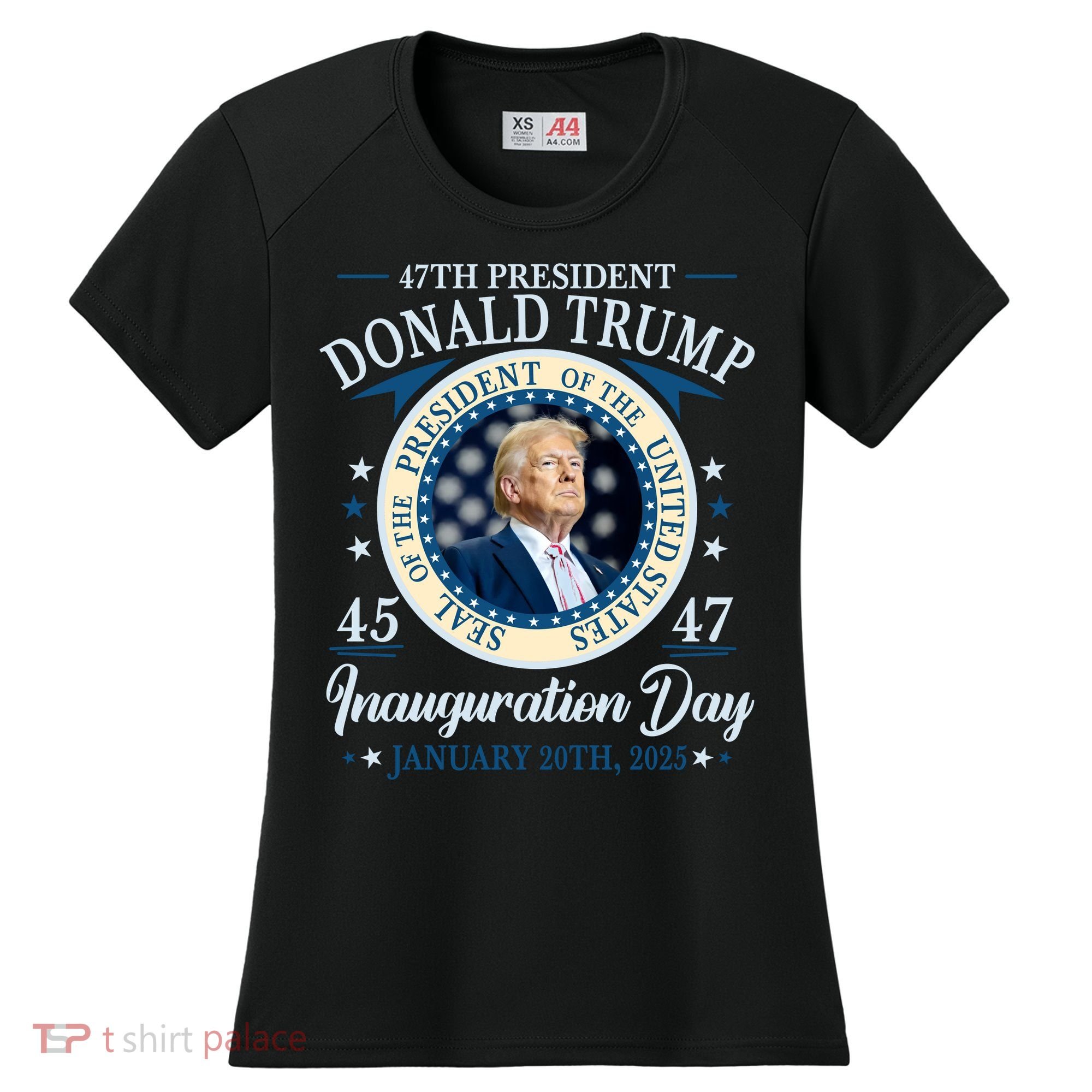 Donald Trump 47th President Inauguration 2025 Supporters Patriotic Women's Cooling Performance Crew T-Shirt