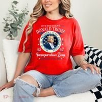 Donald Trump 47th President Inauguration 2025 Supporters Patriotic Comfort Colors T-Shirt thumb 2