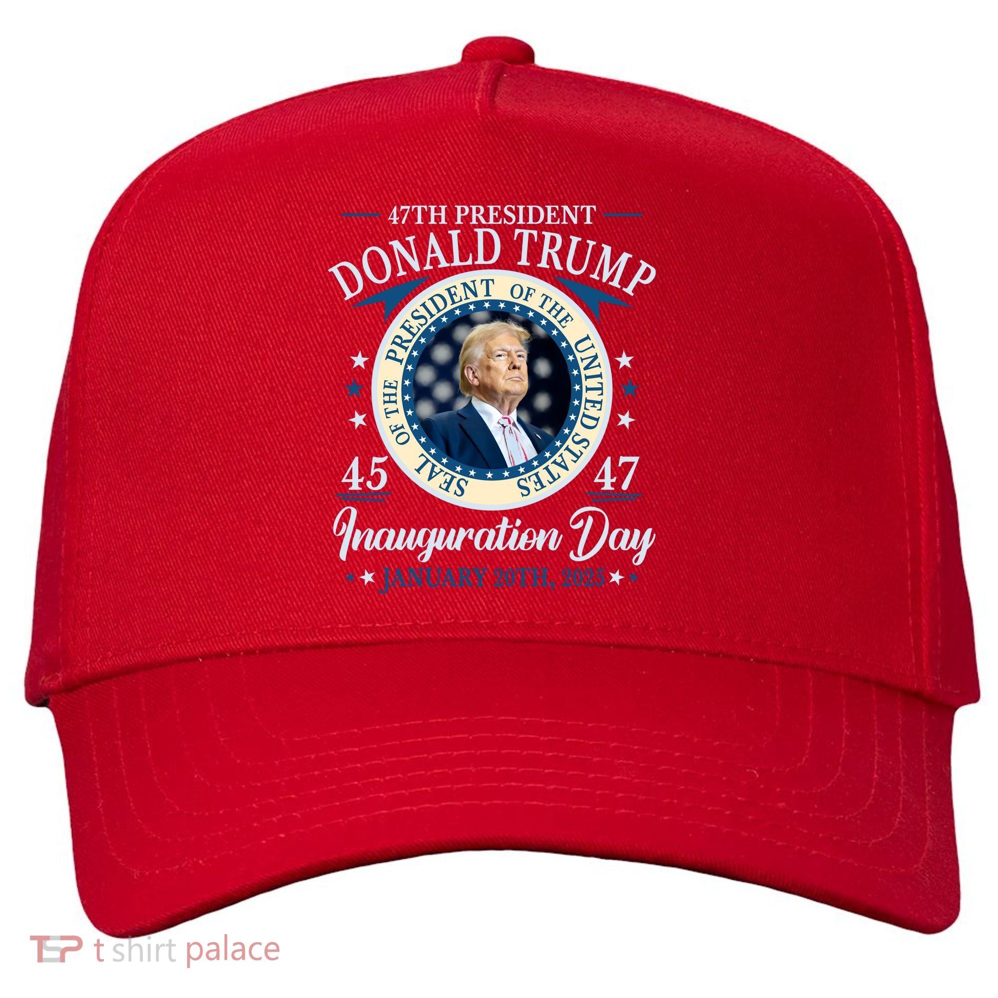 Donald Trump 47th President Inauguration 2025 Supporters Patriotic Five-Panel Snapback Cap