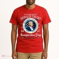 Donald Trump 47th President Inauguration 2025 Supporters Patriotic Tall T-Shirt thumb 2