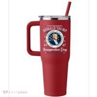 Donald Trump 47th President Inauguration 2025 Supporters Patriotic 40oz Vacuum Insulated Stainless Steel Travel Tumbler thumb 2