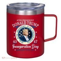 Donald Trump 47th President Inauguration 2025 Supporters Patriotic 12oz Stainless Steel Coffee Mug thumb 0