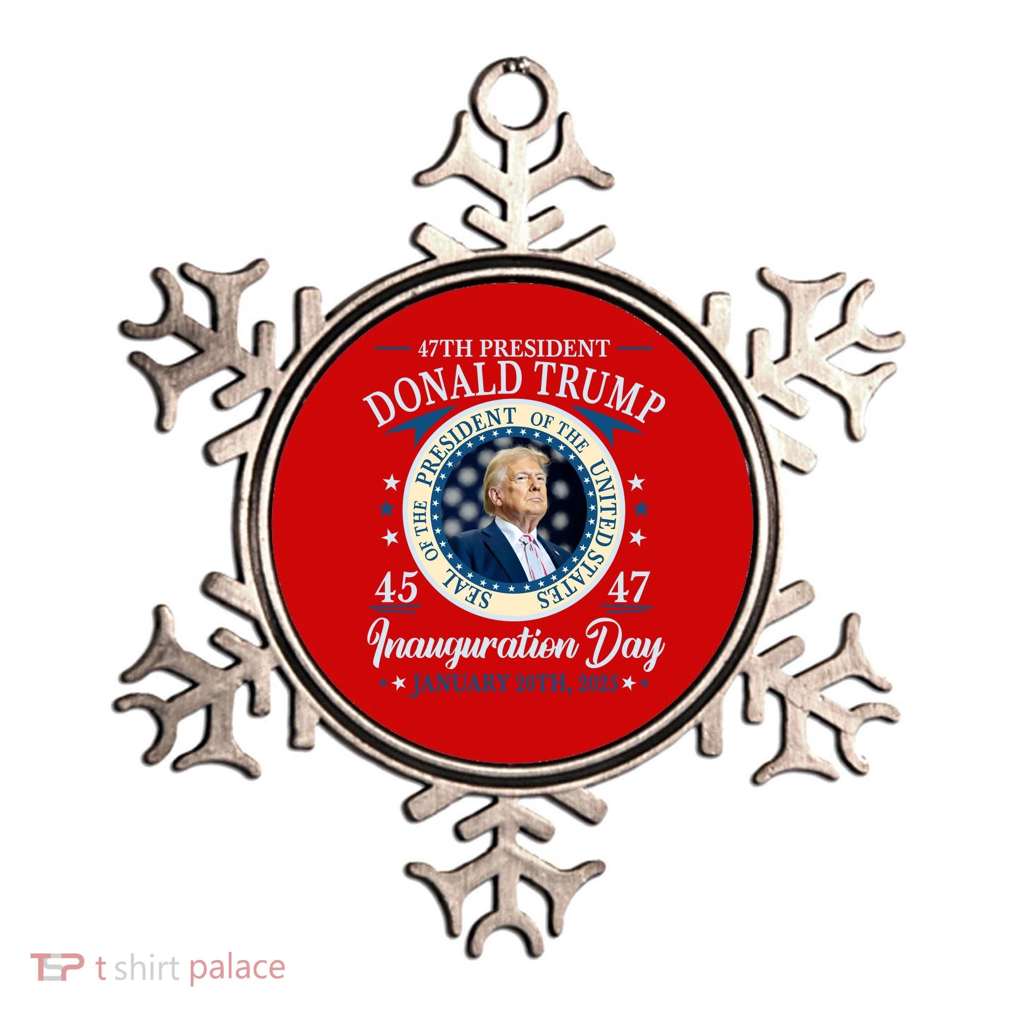 Donald Trump 47th President Inauguration 2025 Supporters Patriotic Ornament