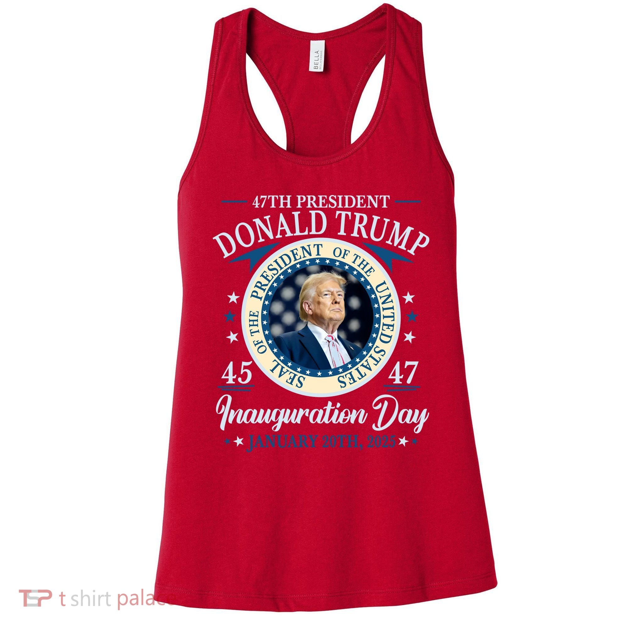 Donald Trump 47th President Inauguration 2025 Supporters Patriotic Women's Tank Top