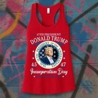 Donald Trump 47th President Inauguration 2025 Supporters Patriotic Women's Tank Top thumb 3