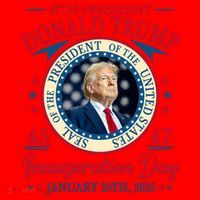 Donald Trump 47th President Inauguration 2025 Supporters Patriotic Santa Hat thumb 1