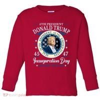 Donald Trump 47th President Inauguration 2025 Supporters Patriotic Toddler Long Sleeve Shirt thumb 0