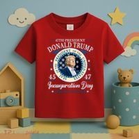 Donald Trump 47th President Inauguration 2025 Supporters Patriotic Toddler T-Shirt thumb 3
