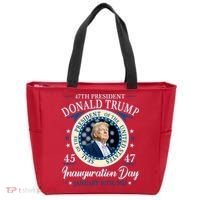 Donald Trump 47th President Inauguration 2025 Supporters Patriotic Tote Bag thumb 0
