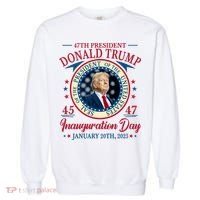 Donald Trump 47th President Inauguration 2025 Supporters Patriotic Garment-Dyed Sweatshirt thumb 0