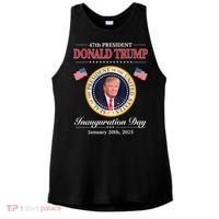 Donald Trump 47th President Inauguration 2025 Supporters Ladies PosiCharge Tri-Blend Wicking Tank thumb 0
