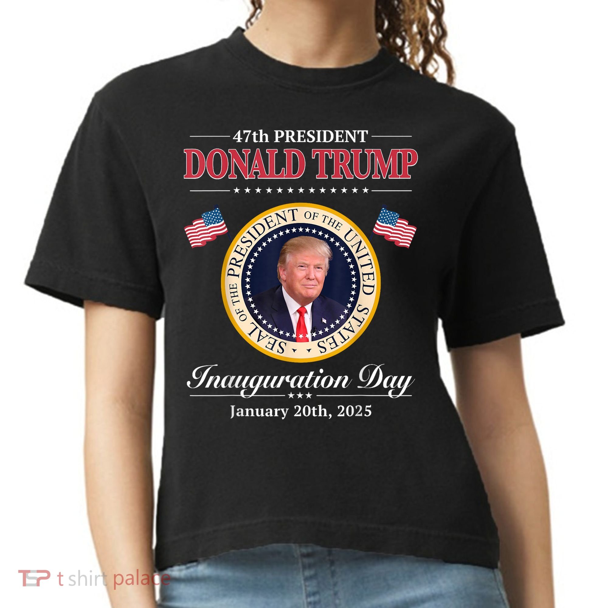Donald Trump 47th President Inauguration 2025 Supporters Comfort Colors Boxy T-Shirt