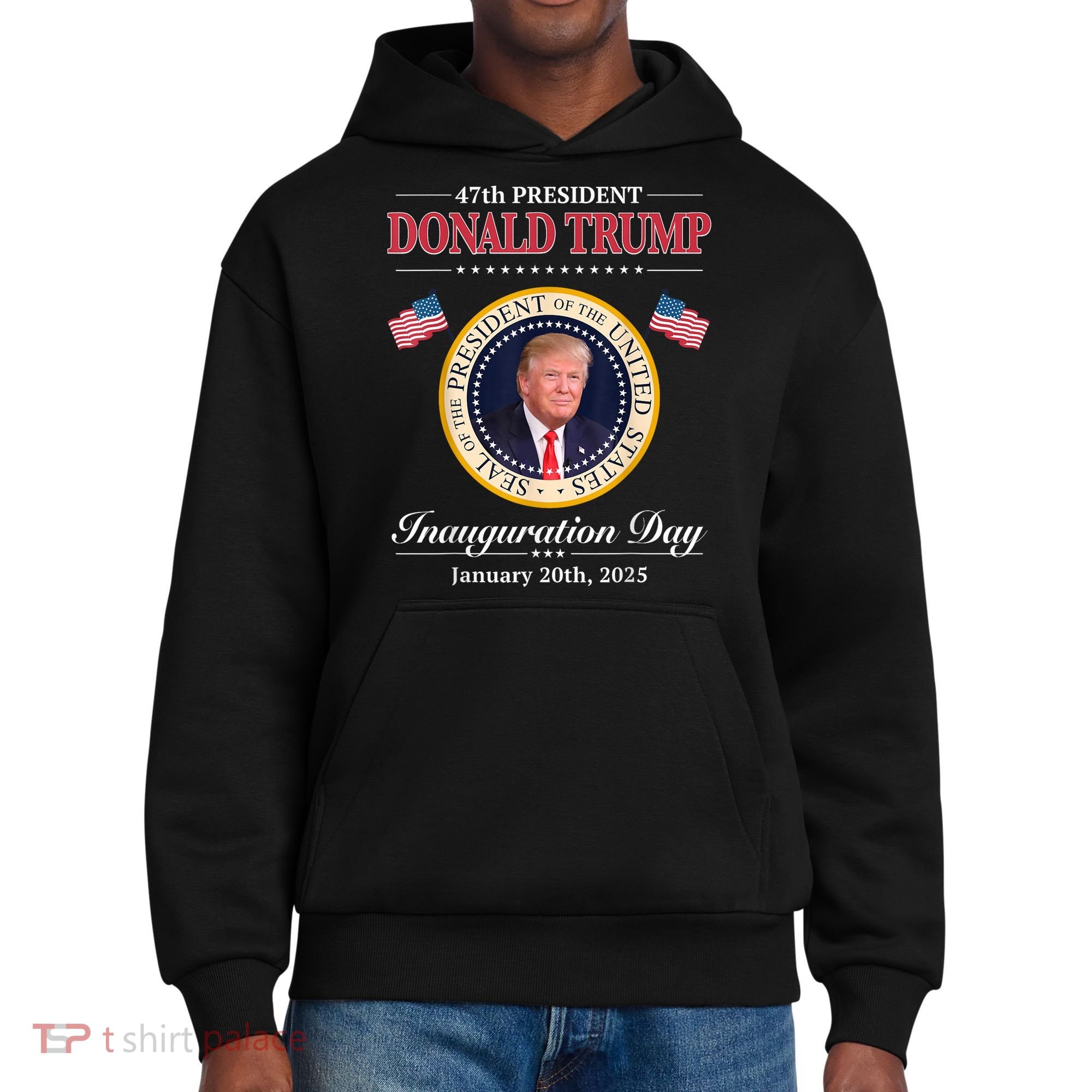 Donald Trump 47th President Inauguration 2025 Supporters District V.I.T. Heavyweight Hoodie