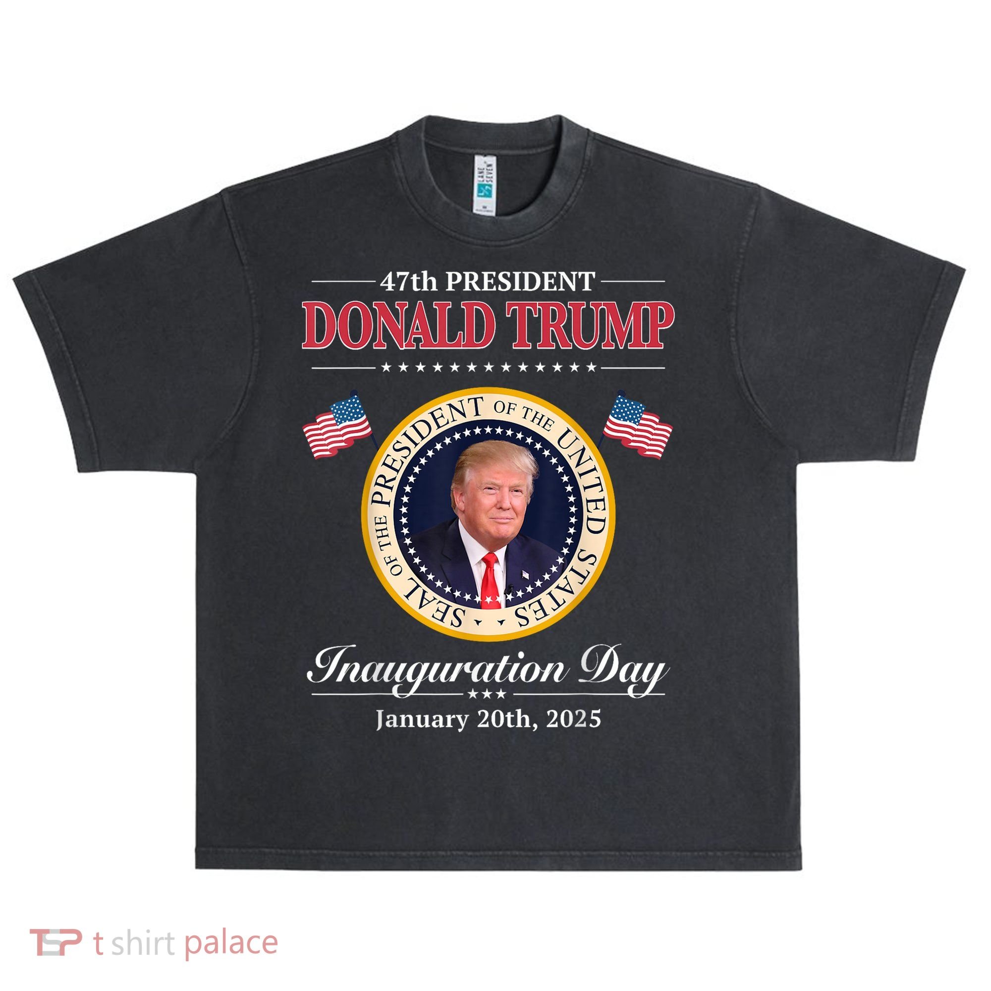 Donald Trump 47th President Inauguration 2025 Supporters Urban Oversized Heavyweight T-Shirt