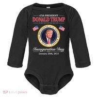 Donald Trump 47th President Inauguration 2025 Supporters Baby Long Sleeve Bodysuit thumb 0